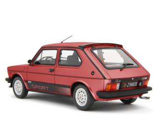Fiat 127 Sport 70 HP - 1981 Rosso metallizzato Laudoracing 1:18 Resinemodell (Türen, Motorhaube... nicht zu öffnen!)